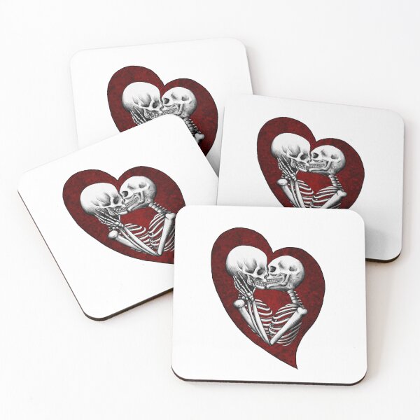 Item preview, Skull Lovers on Red 2 designed and sold by Fearshift.
