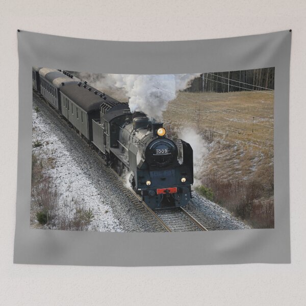 Item preview, Vintage Steam Locomotive Pulling Carriages designed and sold by Taina Sohlman.