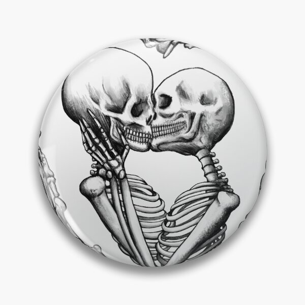 Artikelvorschau, Totenkopf-Liebhaber mit Herzkranz entworfen und verkauft von Fearshift.