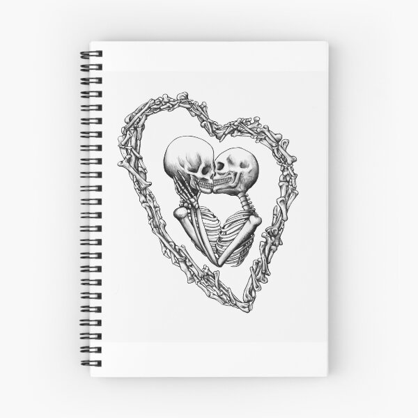Item preview, Skull Lovers with Heart Wreath designed and sold by Fearshift.