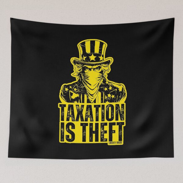 Item preview, Taxation Is Theft Evil Uncle Sam designed and sold by LIBERTYMODE.