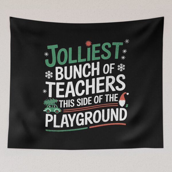 Item preview, Jolliest Bunch of Teachers This Side Of The Playground X-mas designed and sold by Gala-Zae.