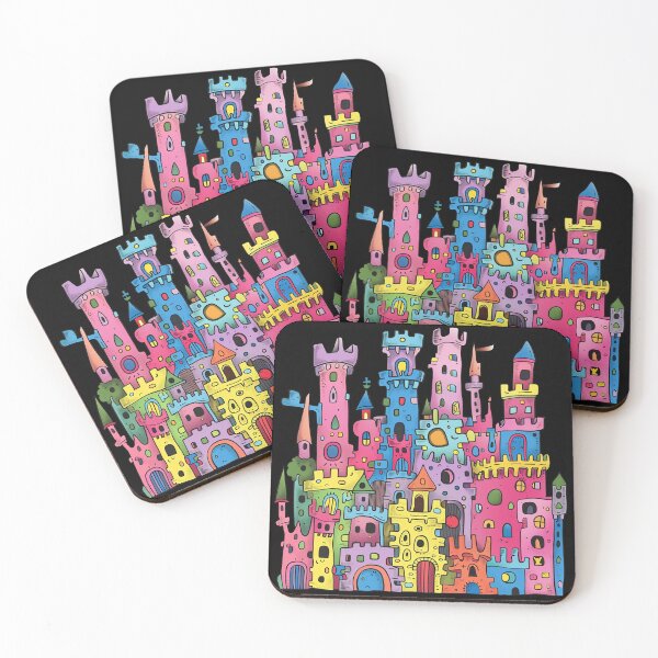 Item preview, Dreamy Vibrant Castle Kids 80s Pop Art Illustration designed and sold by Sturdust.