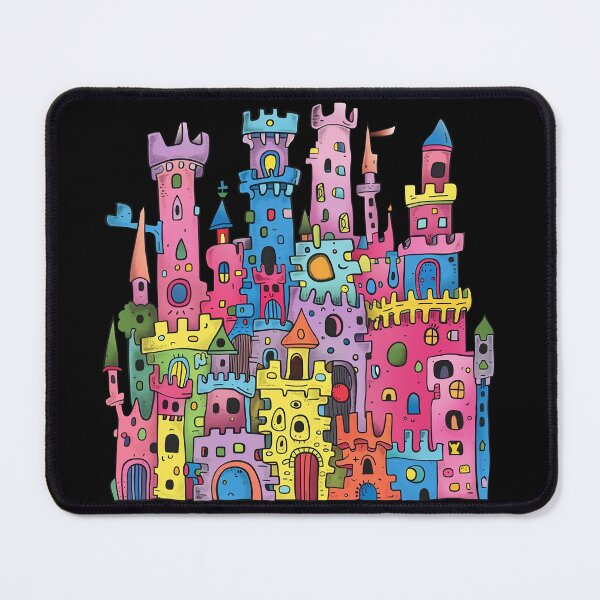 Item preview, Dreamy Vibrant Castle Kids 80s Pop Art Illustration designed and sold by Sturdust.