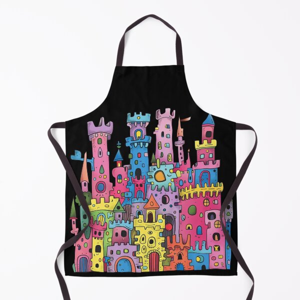 Item preview, Dreamy Vibrant Castle Kids 80s Pop Art Illustration designed and sold by Sturdust.