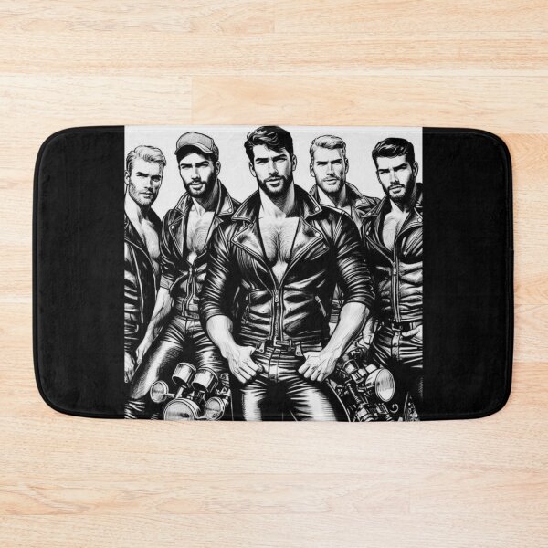 Item preview, Biker Boys Gay Pride Graphic Design designed and sold by ItsAKinkThing.