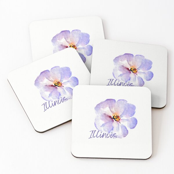 Artikelvorschau, Illinois State Flower Violet Klassisches T-Shirt Aufkleber entworfen und verkauft von ThinkNature!.