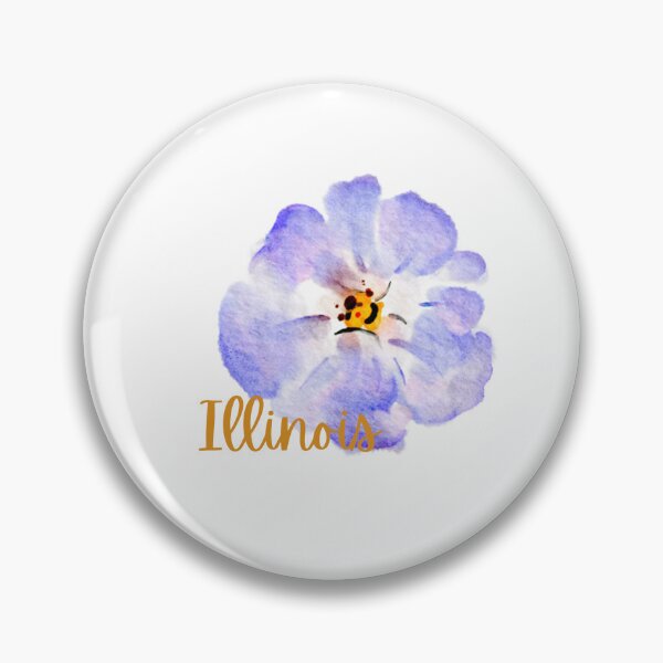 Artikelvorschau, Illinois State Flower Violet Klassisches T-Shirt Aufkleber entworfen und verkauft von ThinkNature!.