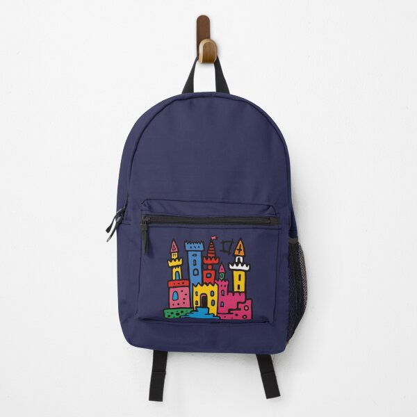 Item preview, Pop Art 80s Colorful Castle Kids Doodle Illustration designed and sold by Sturdust.