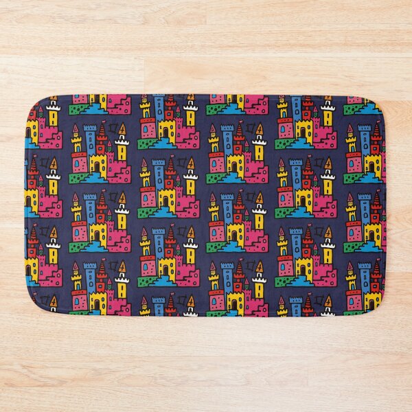 Item preview, Pop Art 80s Colorful Castle Kids Doodle Illustration designed and sold by Sturdust.