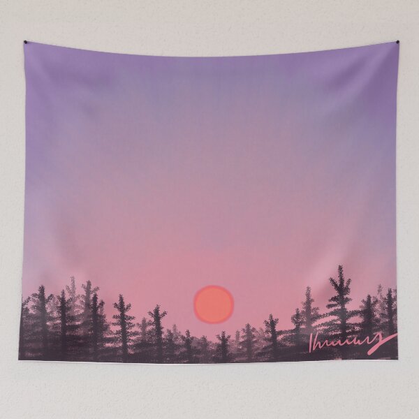 Item preview, Red Disk Sunset designed and sold by stickerbyginger.