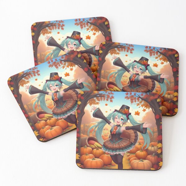 Item preview, Miku Thanksgiving Day - Fall Festive Art designed and sold by Venta Mix  JellycientArt.