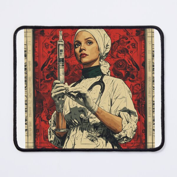 Item preview, Retro Art-Style Nurse Portrait designed and sold by chi3-jp.