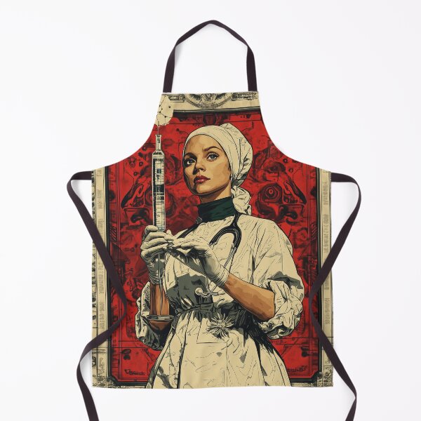 Item preview, Retro Art-Style Nurse Portrait designed and sold by chi3-jp.