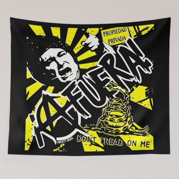 Item preview, Javier Milei Don't Tread On Me Punk Rock designed and sold by LIBERTYMODE.