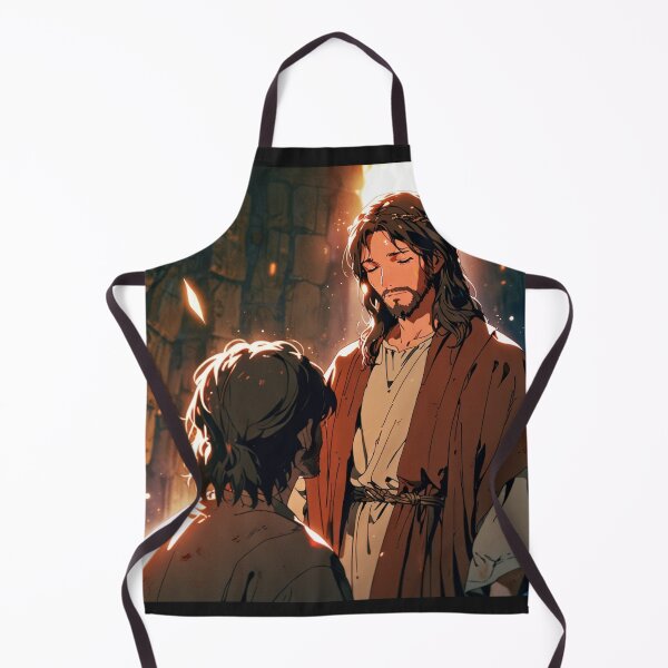 Item preview, Jesus Prays for Someone, Anime, Miracle, Holy Spirit, Bible, designed and sold by tshirtart2024.