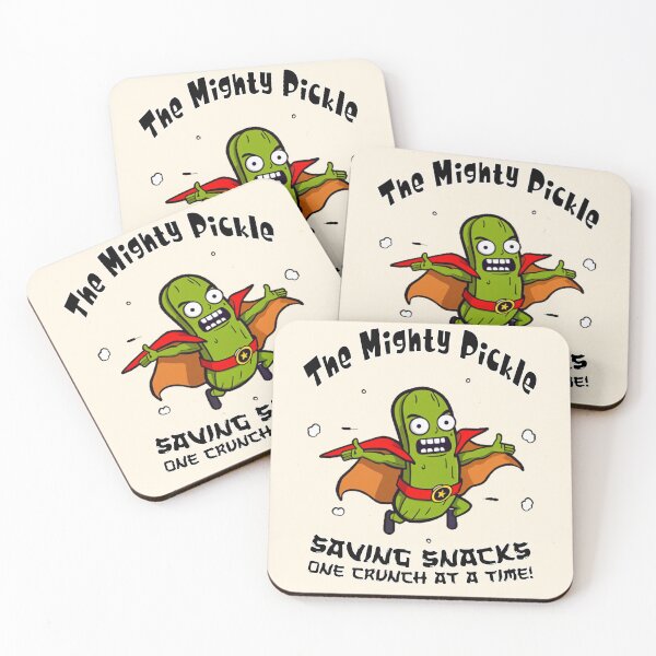Artikelvorschau, Mighty Pickle Superhero: Snacks mit Stil retten! entworfen und verkauft von CoolEnthusias.