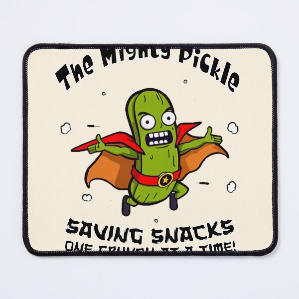 Item preview, Mighty Pickle Superhero: Saving Snacks with Style! designed and sold by CoolEnthusias.