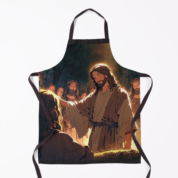 Item preview, Jesus Prays for Someone, Anime, Miracle, Holy Spirit, Bible, 12 apostles, designed and sold by tshirtart2024.