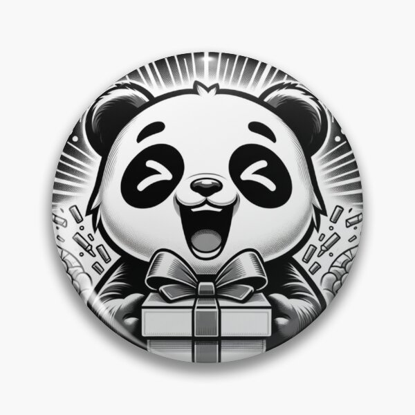 Item preview, A panda is delighted with the gift it received. designed and sold by NangKittipong.