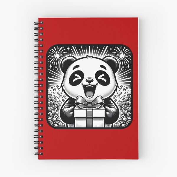 Item preview, A panda is delighted with the gift it received. designed and sold by NangKittipong.