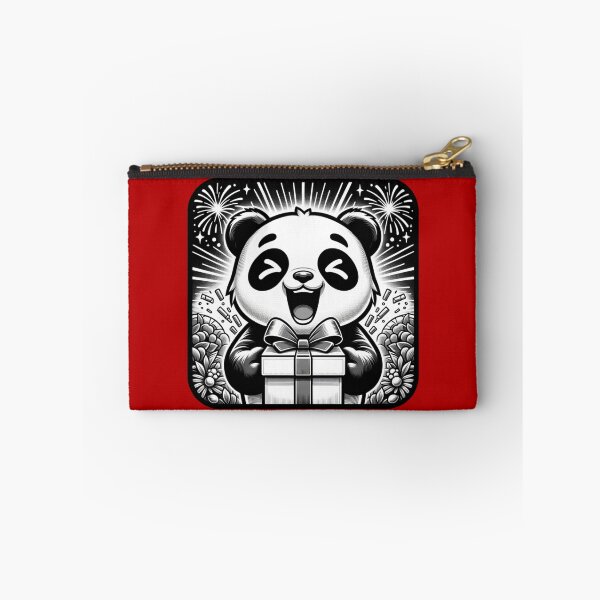 Item preview, A panda is delighted with the gift it received. designed and sold by NangKittipong.
