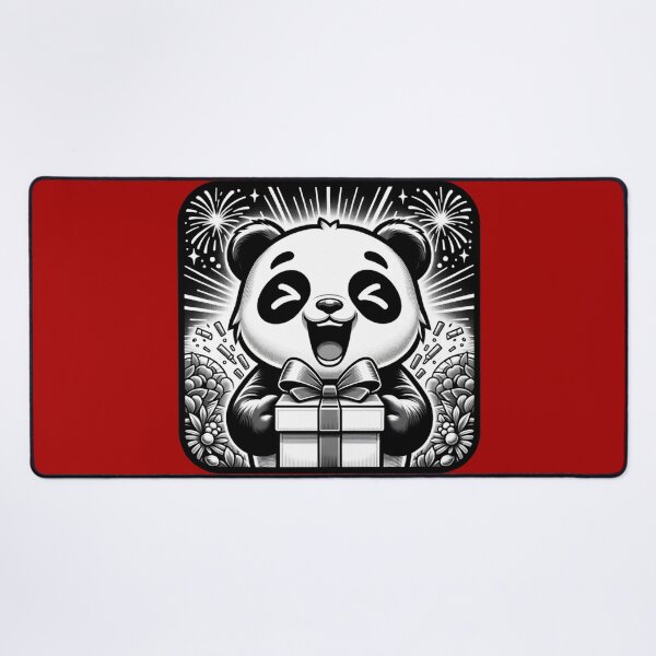 Item preview, A panda is delighted with the gift it received. designed and sold by NangKittipong.
