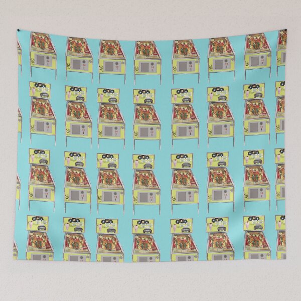 Item preview, PINBALL PATTERN YELLOW AND TEAL  designed and sold by TaraPen.