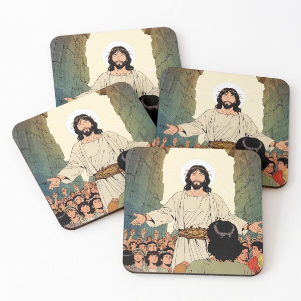 Item preview, Jesus retro Anime Miracle Prayer  Matthew  designed and sold by tshirtart2024.
