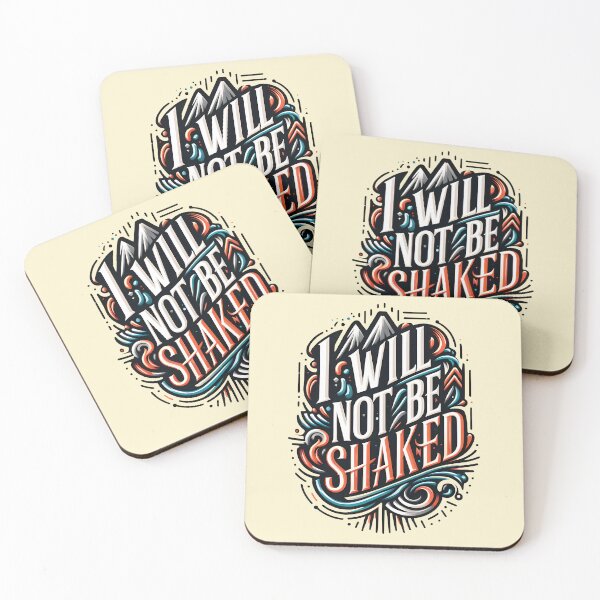 Item preview, I Will Not Be Shaken, typography designed and sold by maxmaj.