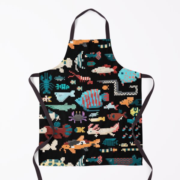 Item preview, Freshwater Aquarium Fish in Pixel Art designed and sold by narwhalwall.