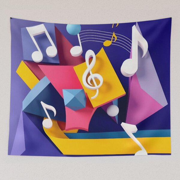 Item preview, Music pattern #108 designed and sold by Kaleidoscope Print.
