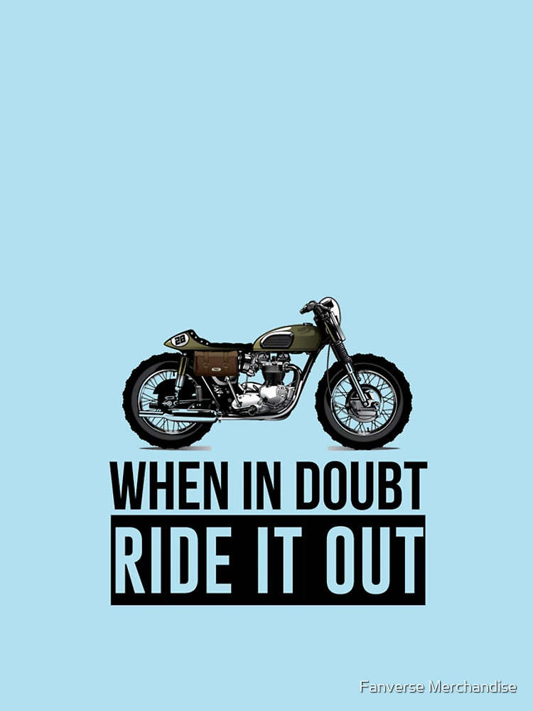 Thumbnail 4 of 4, iPhone Case, When In Doubt Ride It Out designed and sold by Fanverse Merchandise.
