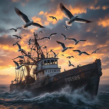 Artwork thumbnail, Trawler by LenCarol