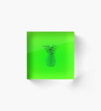 Hawaiian Pineapple Acrylic Block
