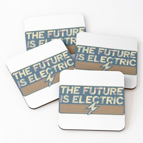 Item preview, tesla bumber stickers - the future is electric designed and sold by Dospart.
