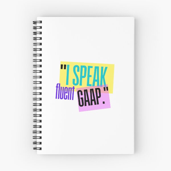 Item preview, I Speak Fluent GAAP, Accountant/Accounting Minimalist Classic designed and sold by SEVENPRINTS.