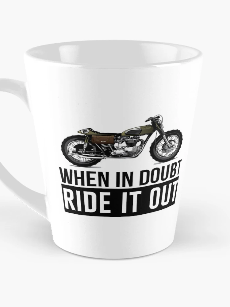 Thumbnail 3 of 4, Coffee Mug, When In Doubt Ride It Out designed and sold by Fanverse Merchandise.