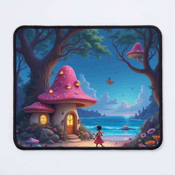 Item preview, Colorful Dreams: A Mushroom House by the Sea designed and sold by DreamAura.