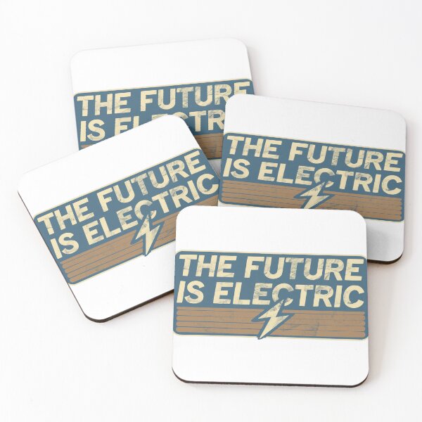 Item preview, tesla bumber stickers - the future is electric designed and sold by Dospart.