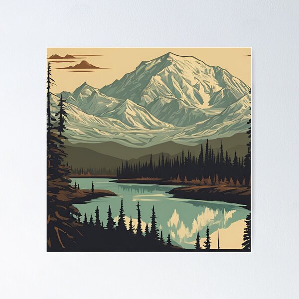 Item preview, Mountain lake designed and sold by Krimmekus.