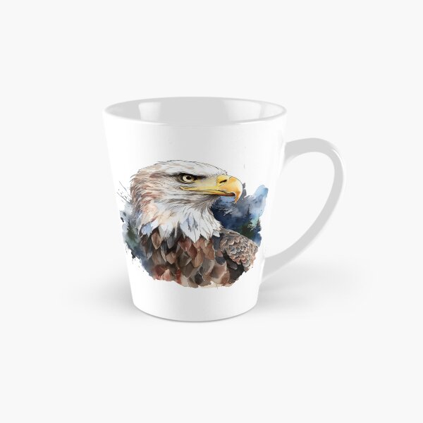 Item preview, A Stern Faced American Bald Eagle with Wilderness Background designed and sold by AmericaFreedom.
