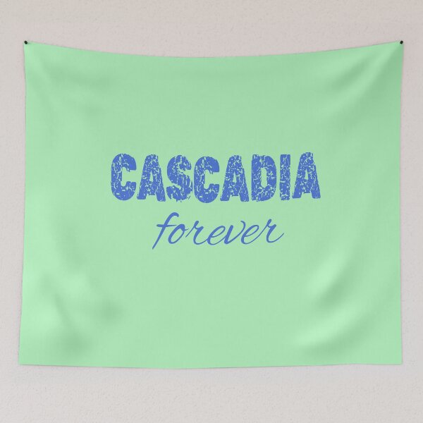 Item preview, Grunge CASCADIA Forever Washington Oregon California by Scarebaby designed and sold by Greenbaby.