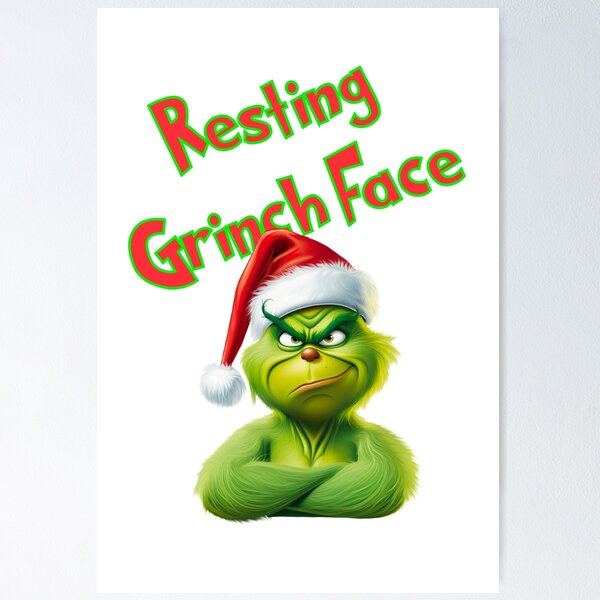 Item preview, Resting grinch face designed and sold by SwampHagsOG.