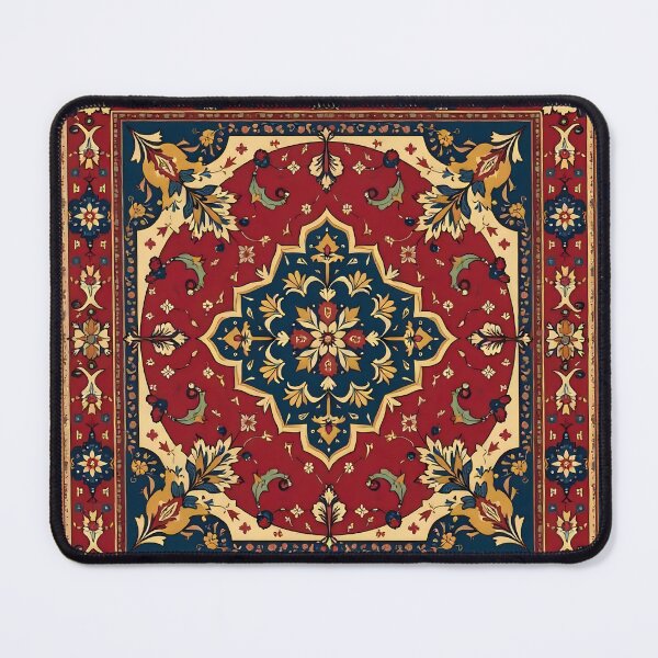 Item preview, Kashan Poshti Central Persian Rug Print  designed and sold by svarupa.