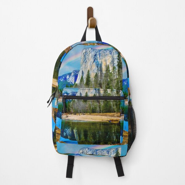 Item preview, Yosemite National Park Rainbow over Mountain River Reflection designed and sold by Yogibear & Rachelle .