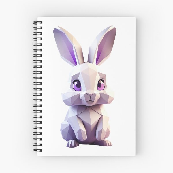 Item preview, Low Poly Bunny with Purple Eyes designed and sold by KiEgon.
