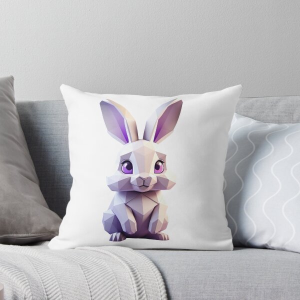 Item preview, Low Poly Bunny with Purple Eyes designed and sold by KiEgon.