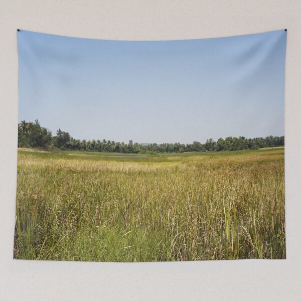 Item preview, Green landscape of rice fields in Gokarna designed and sold by franck380.