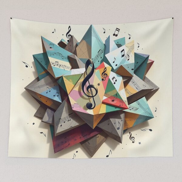 Item preview, Music pattern #125 designed and sold by Kaleidoscope Print.